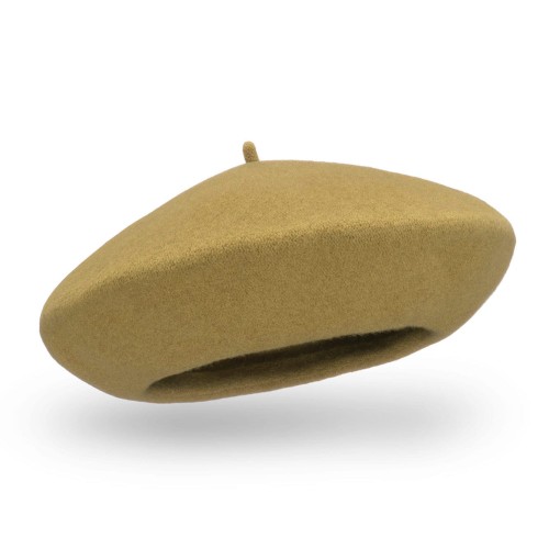 Beret FLORA_651, oliwkowa zieleń