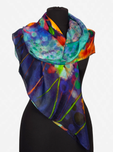 Apaszka z delikatnego jedwabiu MAGIA 02