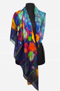 Apaszka z delikatnego jedwabiu MAGIA 02