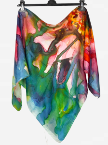 Apaszka z delikatnego jedwabiu MAGIA 07