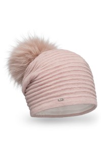 Wełniana czapka z pomponem MONTE-2M; WILLI