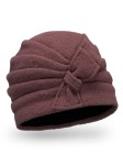 SETINA 461 - wełniana czapka damska; WILLI, ciemny kakaowy