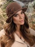 TEMA 048 - wełniany kapelusz damski; WILLI, kawowy