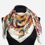 Chustka z jedwabiu naturalnego 86x86cm, 0064