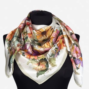 Chustka z jedwabiu naturalnego 86x86cm, 0064