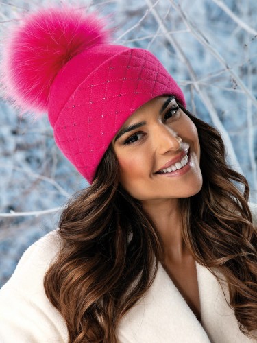 JANETA 584 - wełniana czapka damska; WILLI,