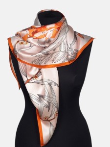 Chustka z jedwabiu naturalnego 86x86cm, 0040