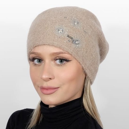 Ekskluzywna czapka damska RINGQUE; VIZIO, camel - 11