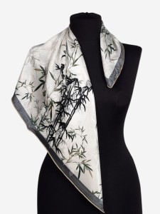 Jedwabna dwustronna chustka apaszka, A97