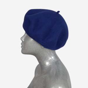 Beret wełniany w małym rozmiarze, granatowy