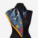 Gawroszka 53x53cm z naturalnego jedwabiu, G116