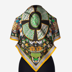 Gawroszka 53x53cm z naturalnego jedwabiu, G113