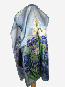 Ekskluzywny szal damski z naturalnego jedwabiu, 0011