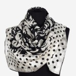 Apaszka chustka z delikatnego jedwabiu naturalnego 86x86cm, 027