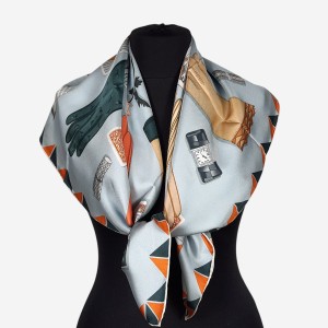 Luksusowa jedwabna apaszka damska, AD05