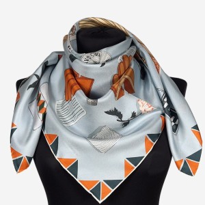 Luksusowa jedwabna apaszka damska, AD05