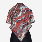 Gawroszka 53x53cm z naturalnego jedwabiu, G104