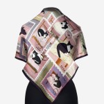 Gawroszka 53x53cm z naturalnego jedwabiu, G101