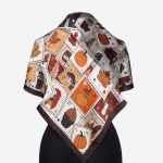 Gawroszka 53x53cm z naturalnego jedwabiu, G100