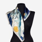 Gawroszka 53x53cm z naturalnego jedwabiu, G067