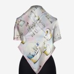 Gawroszka 53x53cm z naturalnego jedwabiu, G066