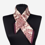 Delikatna gawroszka damska 53x53cm, bawełna+jedwab