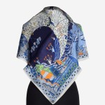 Gawroszka 53x53cm z naturalnego jedwabiu, G062