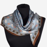 Jedwabna apaszka damska 66x66cm, 0078