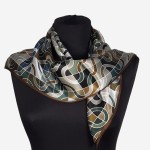 Jedwabna apaszka damska 66x66cm, 0075