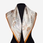 Jedwabna apaszka damska 66x66cm, 0063