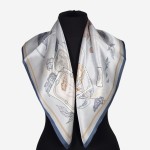 Jedwabna apaszka damska 66x66cm, 0062