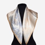 Jedwabna apaszka damska 66x66cm, 0058