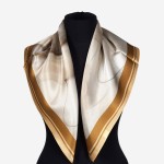 Jedwabna apaszka damska 66x66cm, 0057