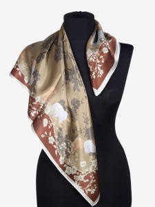 Jedwabna apaszka chustka damska, 0052