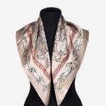 Jedwabna apaszka damska 66x66cm, 0044