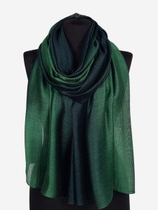 Elegancki szal wizytowy cieniowany, zielony