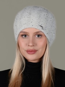 VIOVANIS, ekskluzywna czapka damska; VIZIO, kolor 2-ecru